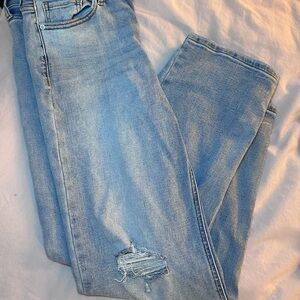 Sneak Peek Light Blue Straight Leg Jeans